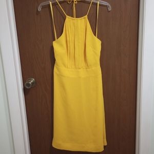 [40] Banana Republic Yellow Cocktail Dress Size 0